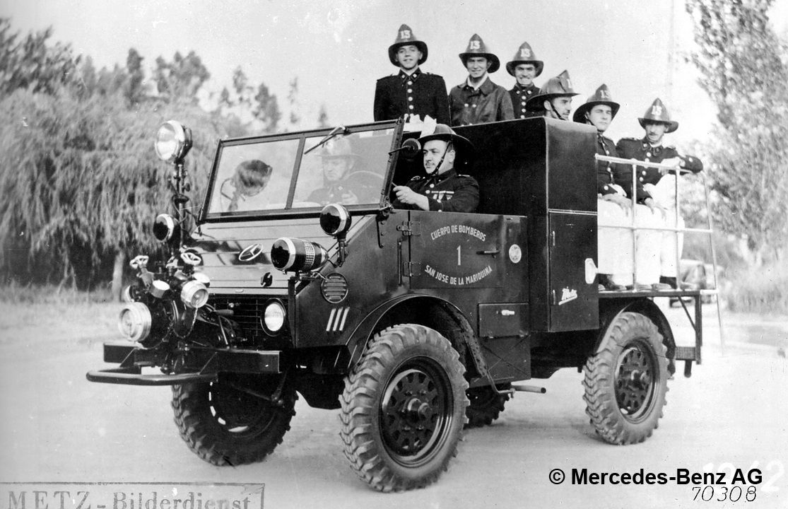 unimog u25 model series 402 camion pompier